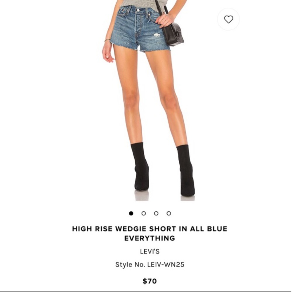 NWT Levi’s Wedgie High Waist Cutoff Denim Shorts